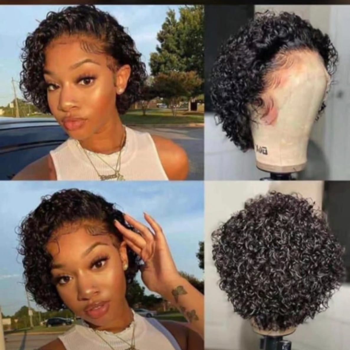 Jerry Curls Skull Cap (13x4 closure)