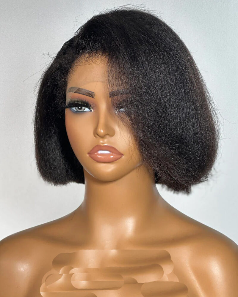 Kinky Straight Bob Wig (100% Human Hair)
