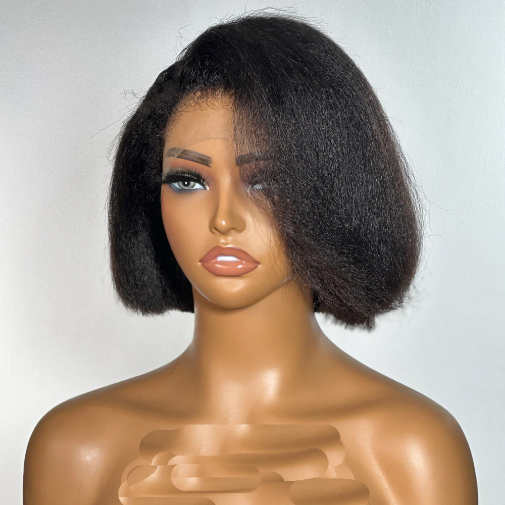 Kinky Straight Bob Wig (100% Human Hair)